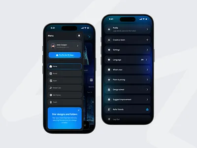 Profile Page - For Ai mobile app aiapp app app design darkmodeapp darkui design mobile mobile app mobile app design mobiledesign neumorphicui profilepage settingsui smartinterface ui uiux user uxdesign