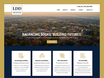 Lanier, Deal & Deal // Web Design accounting audit business consulting financial tax tax consulting web design