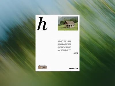 Hotle - Editorial Poster architectural branding editorial editorial design graphic design identity poster swiss