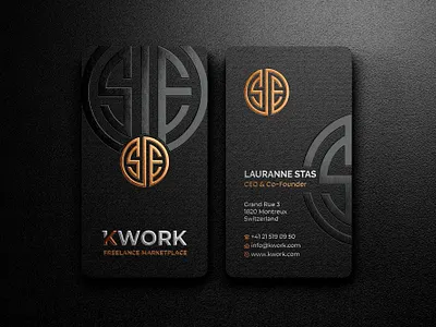 Premium quality luxury business card branding business card template business card with qr code create business cards digital business card logo