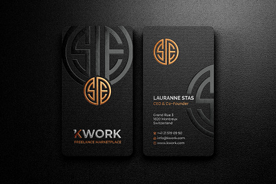 Premium quality luxury business card branding business card template business card with qr code create business cards digital business card logo