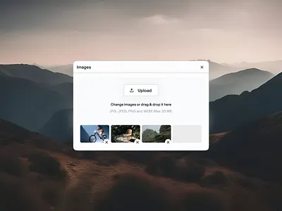 Image Upload UI – Clean & Drag-and-Drop Ready clean interface dashboard ui drag and drop ui figma ui file manager file upload image uploader media management minimal design modal design product design saas ui ui design upload ui ux design web app ui