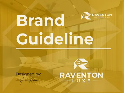 Logo and Brand Guideline "Raventon Luxe" adobe illustrator adobe photoshop brand guideline branding graphic design logo logo and branding logo design visual identity design