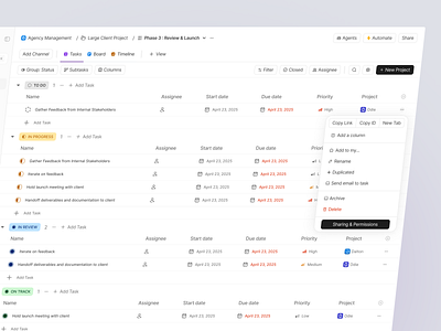 Brick – Task Management Dashboard dashboard list managment managment app prioritization product design productivity progress tracking saas side bar side peek task managment task managment dashboard task tracking team activity todos workload workspcae