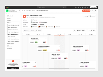 Projectly – Project Management Dashboard Timeline cleanui dashboarddesign dashboardui designshots dribbble interfaceinspiration projectmanagementdashboard projectmanager projectmilestones projectplanning projecttimeline projecttools projecttracking saasui teamcollaboration timelinedesign uiuxdesign webappdesign webapplication workflowdesign