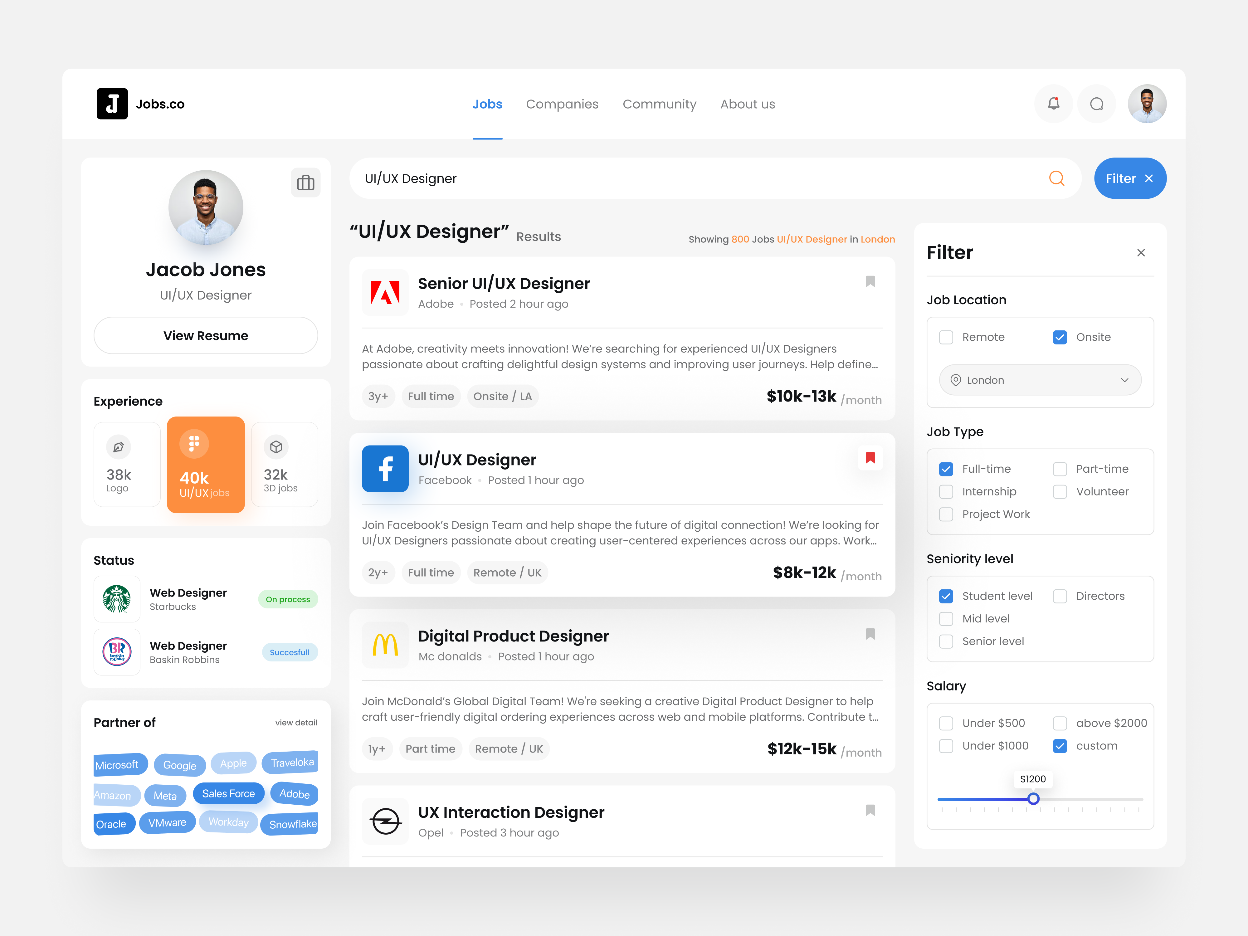 Example of Web App Design | Saas Flow (5–10screens)