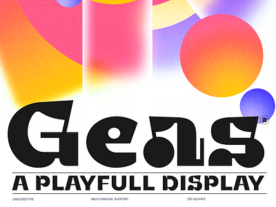 UT Geas – A Bold Display Font With Retro Soul and Modern Energy branding design font graphic design illustration logo type design typography ui vector