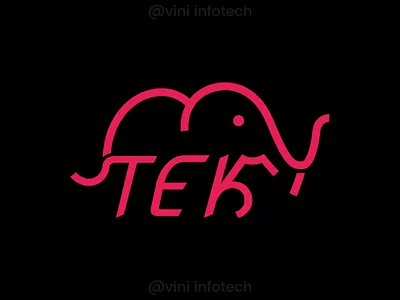 TEK Logo graphic design logo