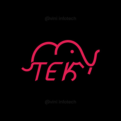 TEK Logo graphic design logo