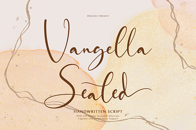 Vangella Sealed | Handwritten Script feminine