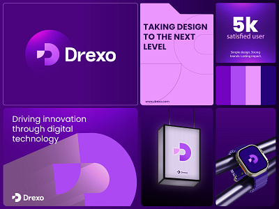 Letter D + Tech logo app icon app logo branding business logo coding logo crypto logo defi design fintech geometric letter d logo logo modern logo programming software logo symbol token web3