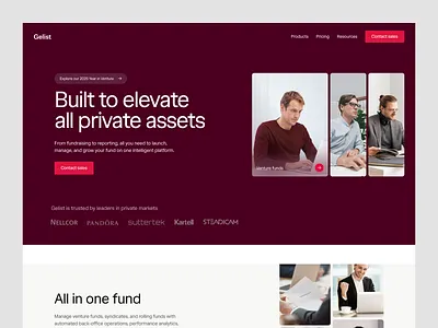 Gelist – Smart Design for Private Funds brandidentity design designsystem dribbbleshowcase financedesign fintechdesign interfacedesign landing page productdesign ui uidesign uxdesign web web design webdesign website