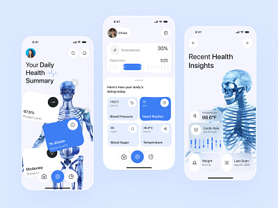 Healthcare app design app design health app health tracking healthcare healthtech hospital medical care medical tracking app minimal mobile mobile app mobile application mobile ui modern online medicine ui ux
