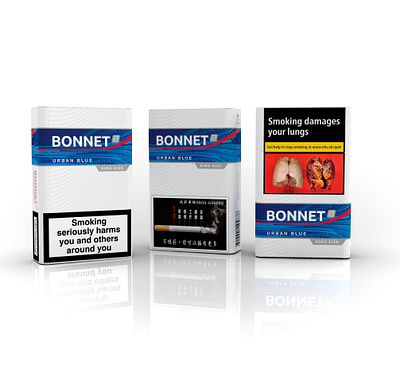 Bonnet cigarettes - health warnings preview box design cigarettes design packaging design print design tobacco packaging
