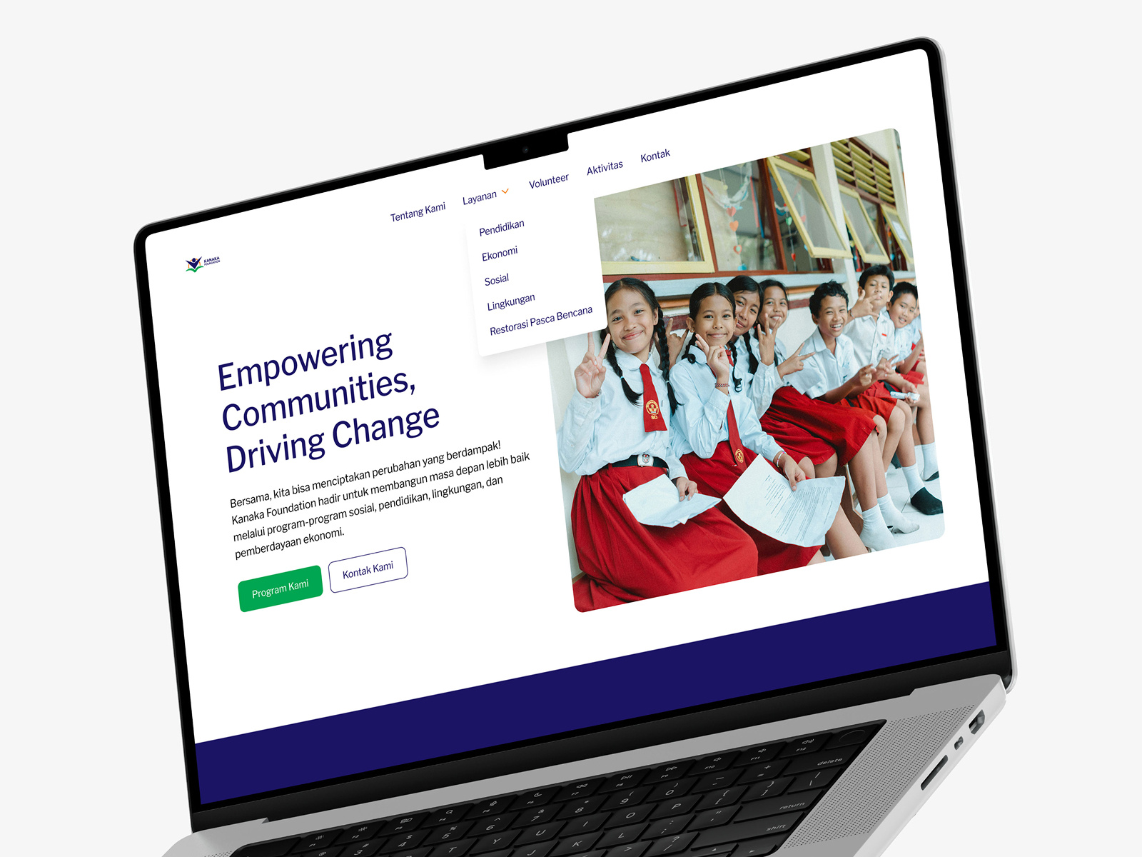 Web Design & Wordpress Development for Kanaka Foundation company profile design elementor minimalist nonprofit ui web design website wordpress