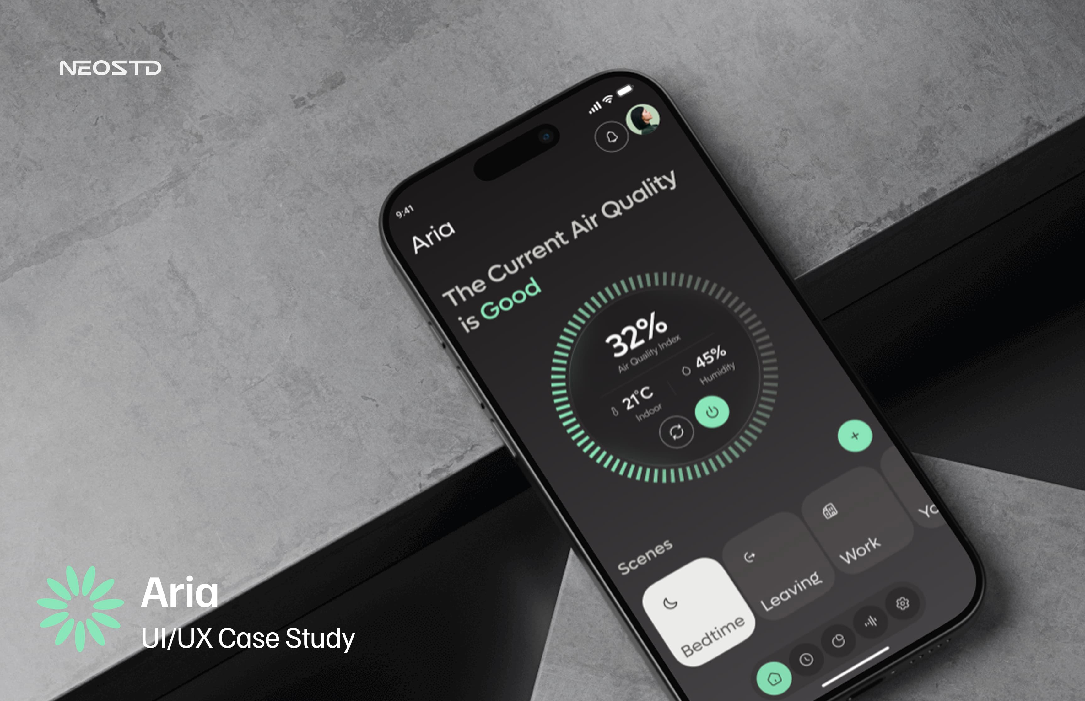 Case Study - Aria aria branding case study dashboard domotic ios iot mobile app