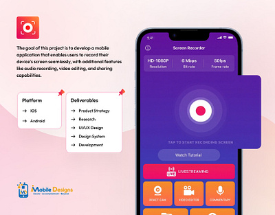 Screen Recorder Mobile Application