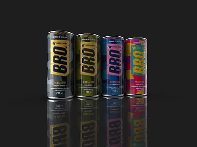 BRO Energy drink - design beverage design energy drink design packaging design print design