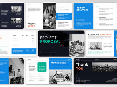 Corporate Project Proposal Presentation branding business business proposal corporate design google slides graphic design keynote layout minimal modern pitchdeck powerpoint powerpoint presentation powerpoint slide ppt presentation professional slide design typography ui