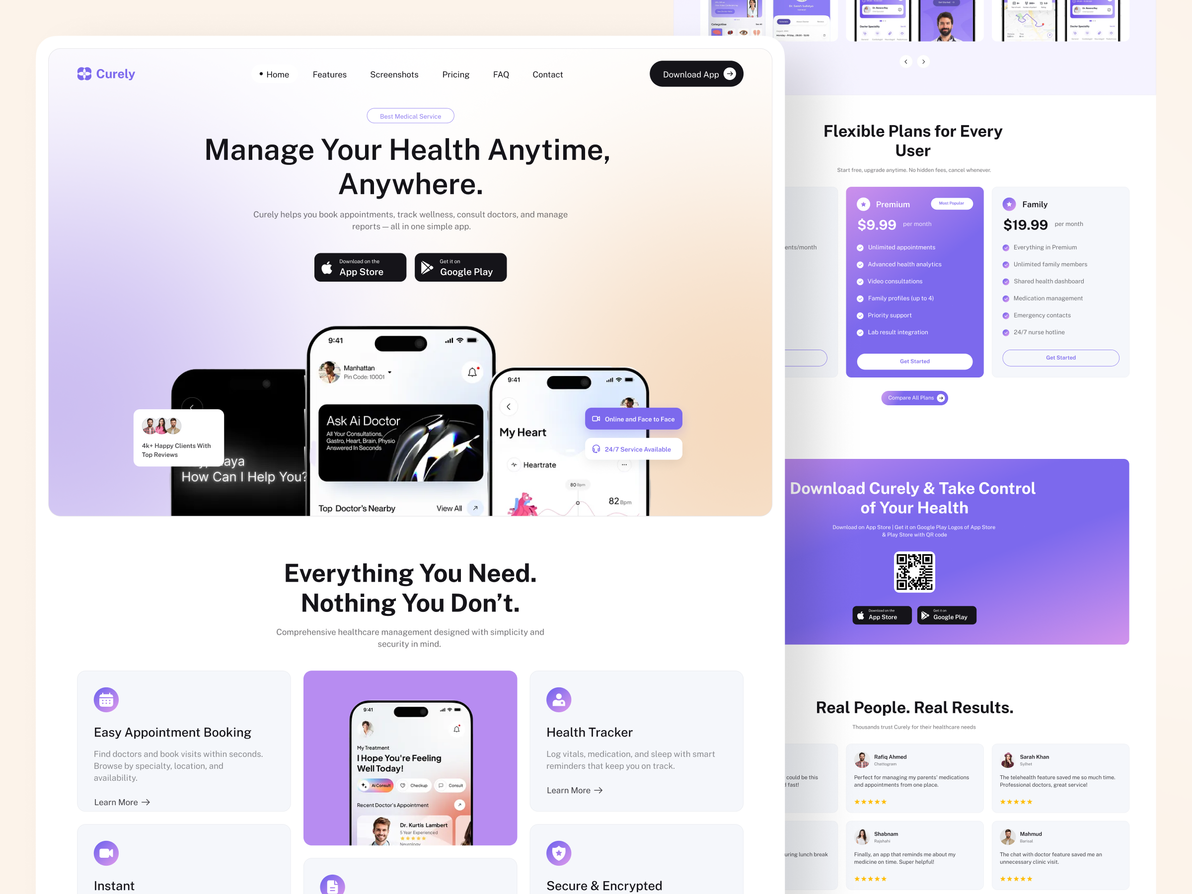 Example of Figma UI UX Design To Framer Development