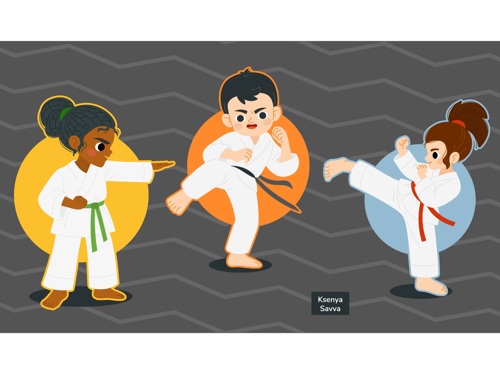 Example of Cute Cartoon Sport Character In Vector