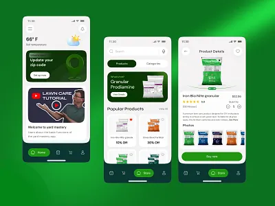 Lawn care mobile app app app design clean ui dribbble gardening gardening app green lawn care lawn care app minimal design mobile mobile app mobile app ui nature app product design ui uiux ux