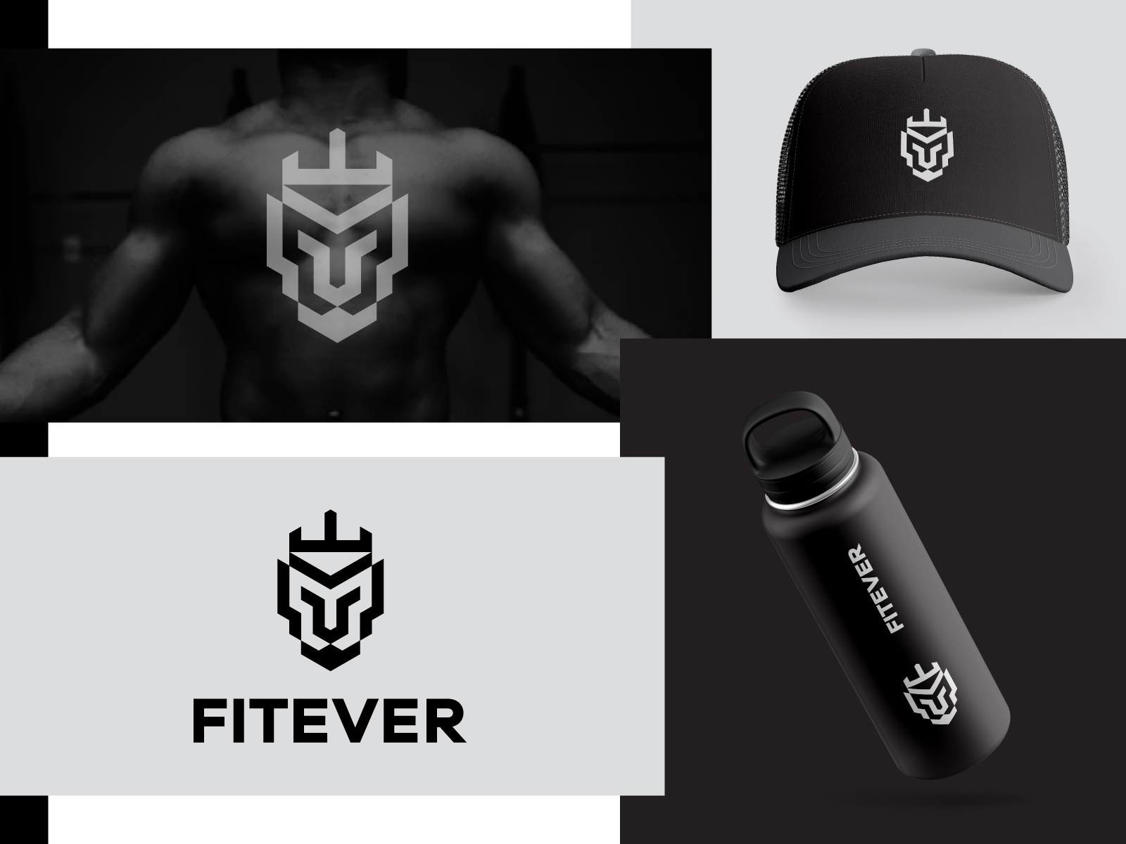 Lion logo for Fitness or Fintech Platform bodybuilding brand identity branding business consulting creative logo financial advisor logo fitness studio geometric geometric lion logo lion logo logo mark logo trend logotype minimalist logos modern logo smart logo strong brand identity warrior logo winner logo