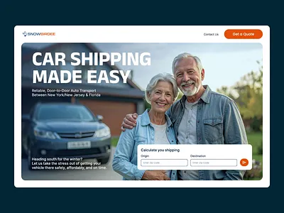 Snowbirdee - Landing Page Design adobe ai branding conversion engaging figma graphic design illustration landing page motion graphics research ui user experience user interface user research ux webflow website wordpress