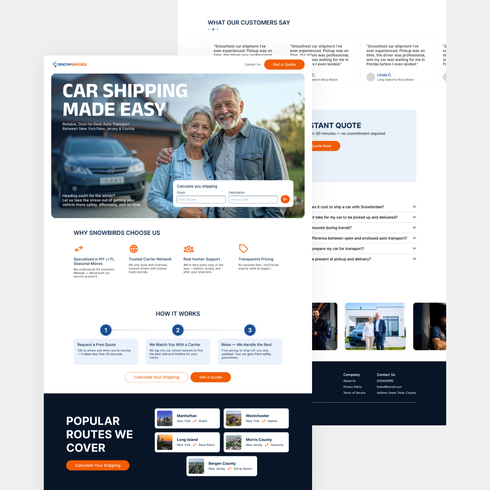 Example of Web Design | Intuitive & Responsive