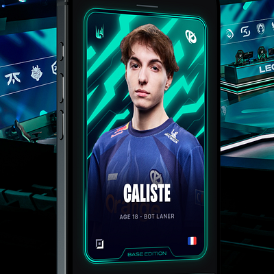 LoL esport TCG concept - cards app app design card cards dark esport lol tcg ui ui design