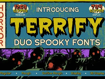 Terrify branding creepy font custom font display font font font design font style free font gothic font grunge font halloween font horror font mystery font outline font rough font scary font spooky font thriller font typeface vintage font