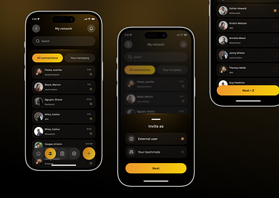 Online Communication App app design chat interface chat wallet chatapp communication app community invite ios design mobile mobile app mobile app design online communication social media social network task task manager typography uiux user experience video call