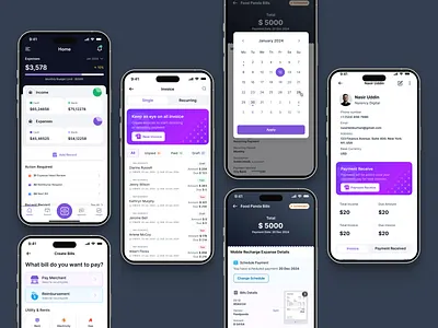 Expanse Management Mobile App - Sepnsibly appui budgetapp budgetplanner budgettracker dashboardui digitalproduct expensetracker financeapp fintechdesign fintechui mobileappdesign mobileui mobileux paymentui productdesign saas uidesign uiuxdesign uxdesign