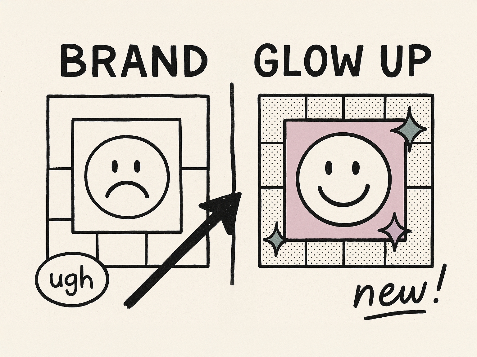 Example of Logo Refresh & Brand Glow Up