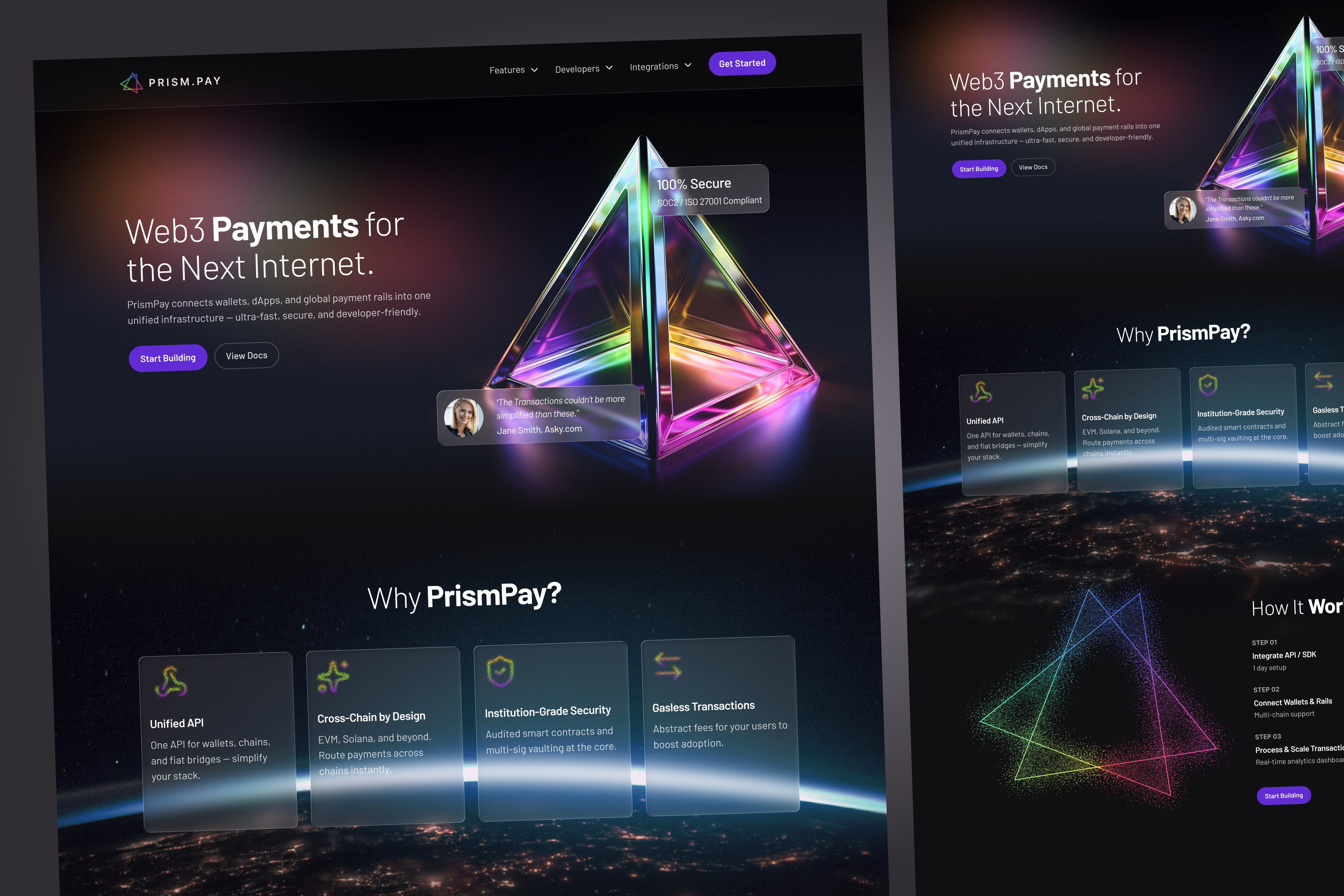 Example of Responsive Landing Page Design In Figma