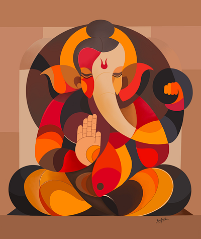 Ganpati: The Muse Within digital art procreate