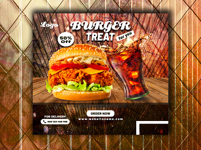 Food social media post design advertising banner brand identity branding burger social media post design fast food social media post food food advertising food branding food social media post graphic design marketing modern food promotion design social media post social media marketing web banner web design web poster