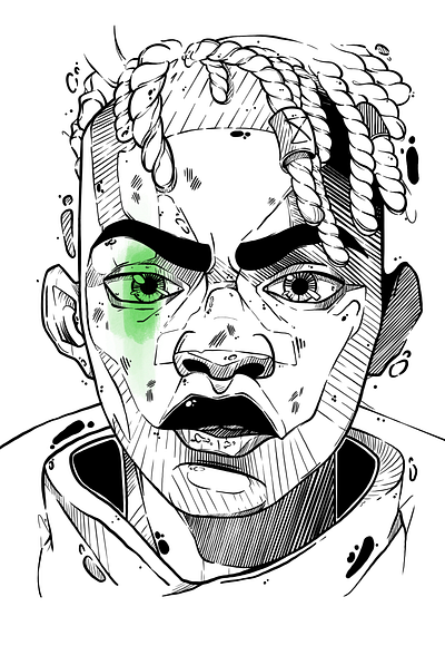 The Boy Who Shattered Time arcane digital art procreate sketch