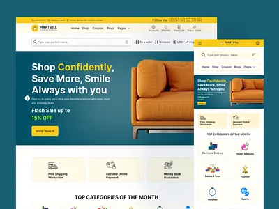 ecommerce website landing page UI design branding conversiondriven digitalstore ecommerce fashionstore globalbusiness growthbydesign logo mobilefriendly onlinemarketing productdeals securecheckout shopconfidently uxuidesign shoponline trustandsell ui userexperiencedesign websitedesign