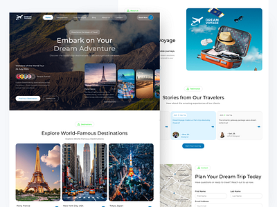 Website Travel Agency design inner page landing page mockup ticket travel travel agency website travel website travelling ui ui design uiux uiux design website