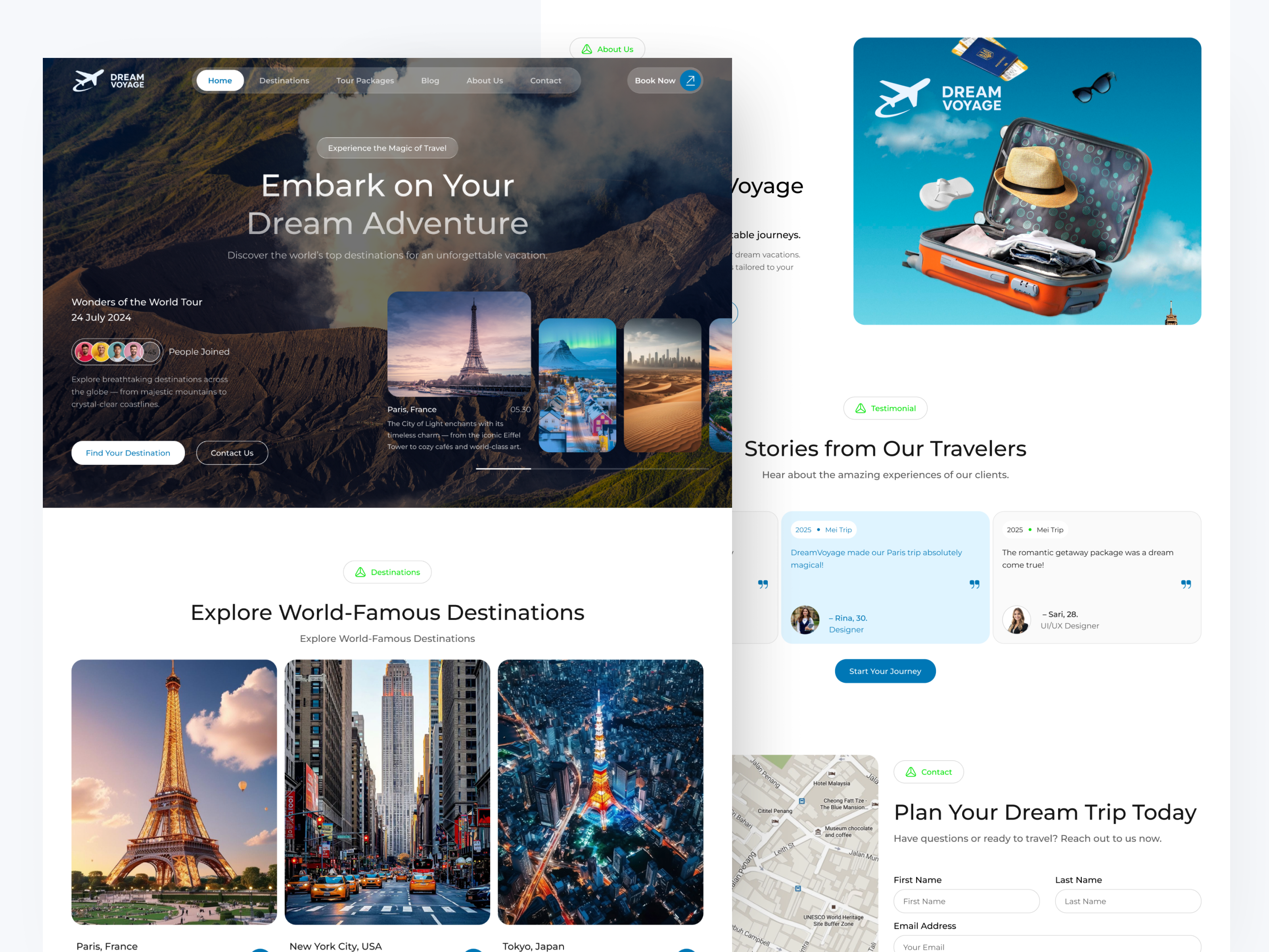 Example of Real Estate Website UI Design Responsive