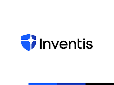 Inventis, cybersecurity company logo design: shield + spark cyber cybersecurity data protection data safety digital identity digital security innovative inventive it security logo logo design protection saas security logo shield logo software company sollutions spark logo star tech technology