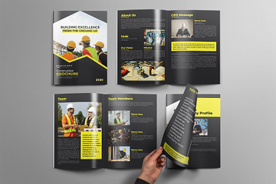 Construction Brochure Design annual report construction brpochure