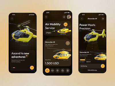 Helicopter Booking Mobile App app design booking app clean ui design flight booking helicopter app helicopter booking mobile app mobile app design mobile ui modern app product design travel agency travel app travel booking travel ui ui ux