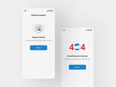 Empty State UI/UX 404 app clean empty empty state mobile app modern not found saas ui uiux wrong