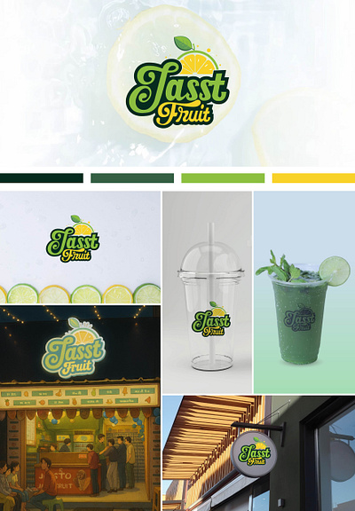 JASST FRUIT branding graphic design illustration logo typography