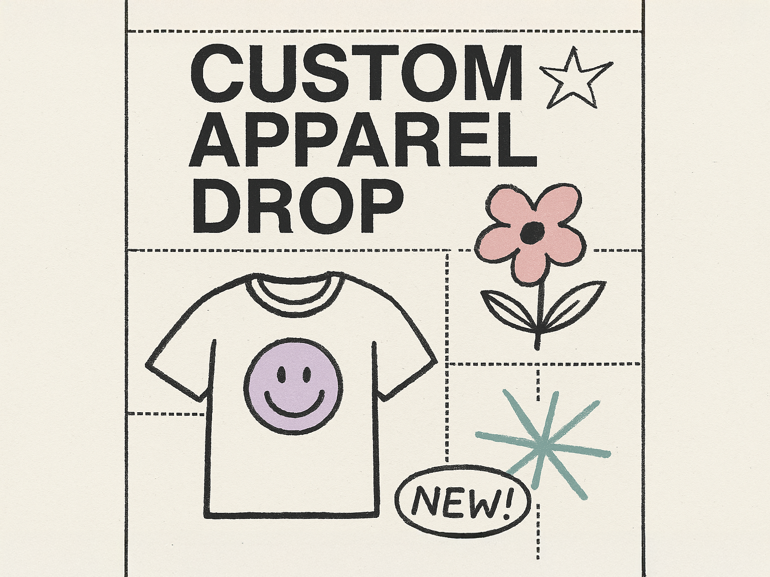 Example of Custom Apparel & T Shirt Design Drop