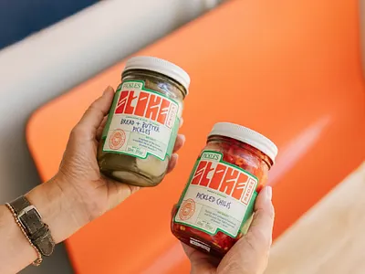 Stoke Deli: Packaging Design branding deli jar label design logo packaging packaging design pickles stoke stoke deli