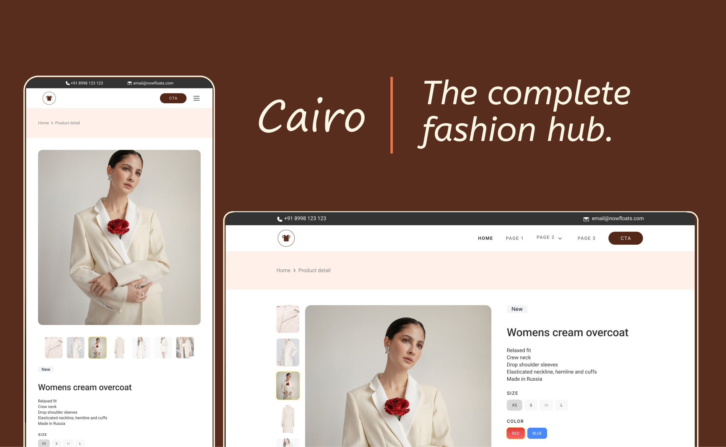 Cairo - Online Fashion Store branding dailyui experiencedesign fashion graphic design homepage landing minimalui retail ui ux