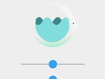 Water Bubble - Lesson 2, Rive Interactive Animation Course abstracts animation bubble head interactive jiggly liquid motion graphics rive rive animation slider water wave